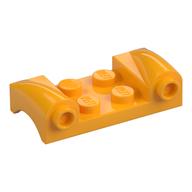 Vehicle Body, Wheel Arch / Mudguard 2 × 4 with Headlights and Curved Fenders Leuchtendes Hellorange