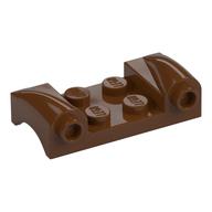 Vehicle Body, Wheel Arch / Mudguard 2 × 4 with Headlights and Curved Fenders Rotbraun