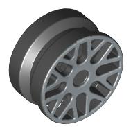 Wheel 11 × 6 with Eight 'Y' Spokes and Silver Outline Black