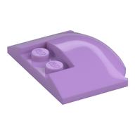 Brick Round 3 × 4 × 2/3 Triple Curved with 2 Sunk Studs Medium Lavender