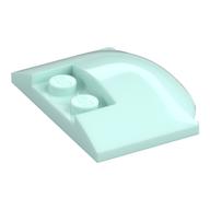 Brick Round 3 × 4 × 2/3 Triple Curved with 2 Sunk Studs Hellaqua