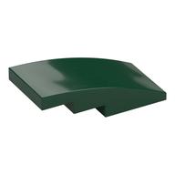 Brick Curved 4 × 2 No Studs Dark Green