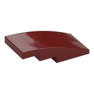 Brick Curved 4 × 2 No Studs Dark Red