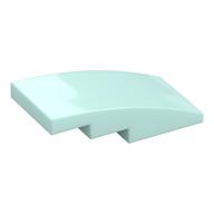 Brick Curved 4 × 2 No Studs Light Aqua