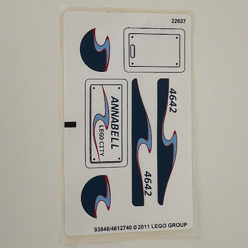 Stickerbogen für Set 4642-1 [Keine Farbe/Beliebige Farbe]