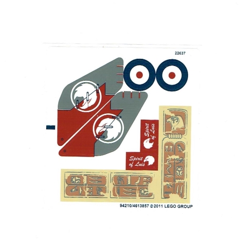 Sticker Sheet for Set 7307-1 [No Color/Any Color]