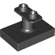 Duplo Support 2 × 3 × 1 1/2 with 2 Top Studs Black