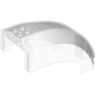 Windschutzscheibe 12 × 6 × 6 gebogen ohne Pinlöcher Transparent