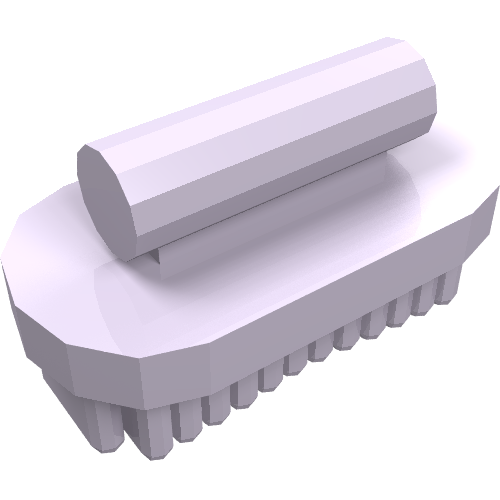 Equipment Animal Grooming Kit Brush Oval, Large Lavender