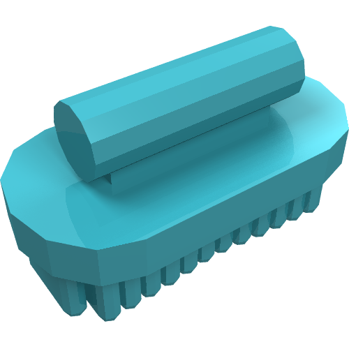 Equipment Animal Grooming Kit Brush Oval, Large Mittelazur