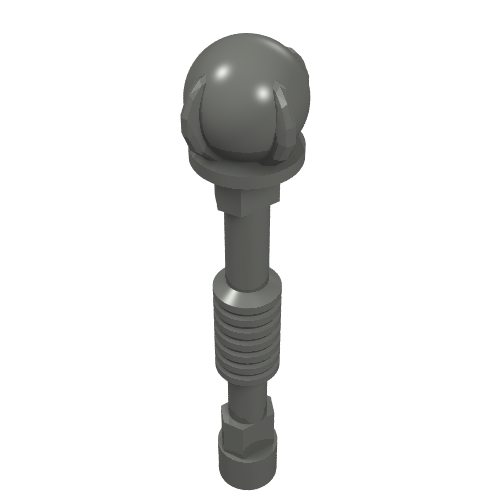 Weapon Staff with Spherical End (King) Dark Bluish Gray