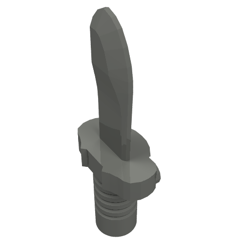 Weapon Dagger / Knife [Flat Hilt End] Dunkelblaugrau