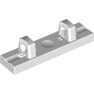 Hinge Tile 1 × 4 Locking Dual 1 Fingers on Top [8 Locking Ridges] Weiß