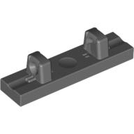 Hinge Tile 1 × 4 Locking Dual 1 Fingers on Top [8 Locking Ridges] Dark Bluish Gray