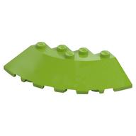 Brick Round Corner 6 × 6 with 33° Slope and Facet Cutout Limette