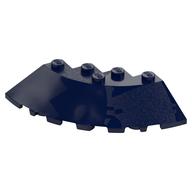 Brick Round Corner 6 × 6 with 33° Slope and Facet Cutout Dunkelblau