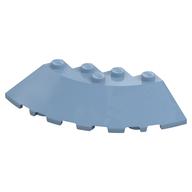 Brick Round Corner 6 × 6 with 33° Slope and Facet Cutout Sand Blue