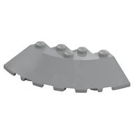 Brick Round Corner 6 × 6 with 33° Slope and Facet Cutout Light Bluish Gray