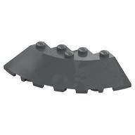 Brick Round Corner 6 × 6 with 33° Slope and Facet Cutout Dark Bluish Gray