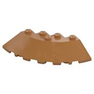 Brick Round Corner 6 × 6 with 33° Slope and Facet Cutout Mittelnougat