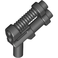 Weapon Gun / Pistol Two Barrel, 10 Ribs Schwarz