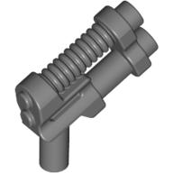 Weapon Gun / Pistol Two Barrel, 10 Ribs Dark Bluish Gray