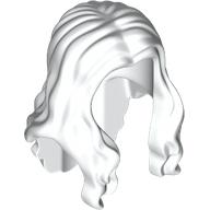 Hair Long Wavy with Centre Part White