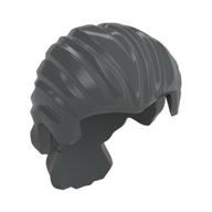 Hair Swept Back with Short Ponytail Dark Bluish Gray