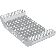 Boat Hull Section, Large Middle 8 × 16 × 2 1/3 with 5 Holes Weiß