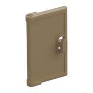 Door for Window Frame 1 × 4 × 3, Semicircular Handle Holes on Back