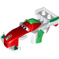 Duplo Car Body, Formula One with Cars Francesco Print White