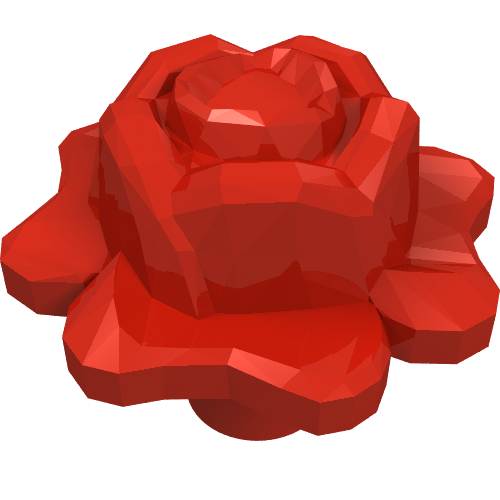 Plant, Outdoor Accessory Kit, Flower Rose with Pin Red