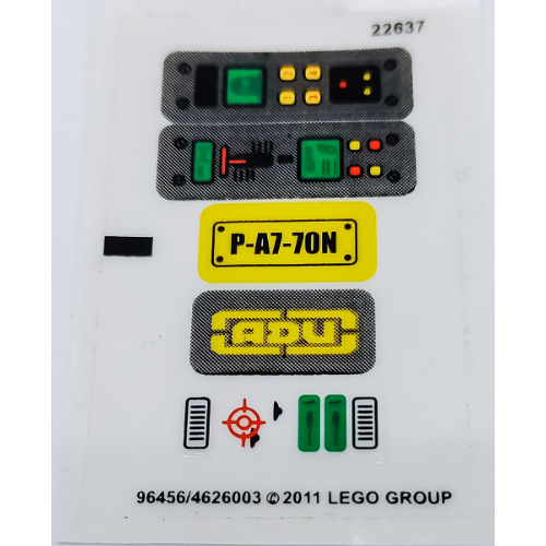 Sticker Sheet for Set 7050-1 [No Color/Any Color]