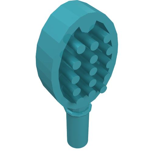 Equipment Hairbrush with Heart on Reverse [Hair Accessory] Medium Azure