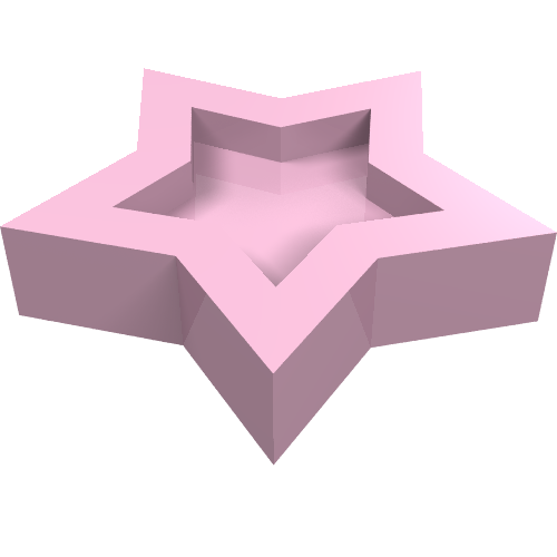 Headwear Accessory Star with Pin Bright Pink