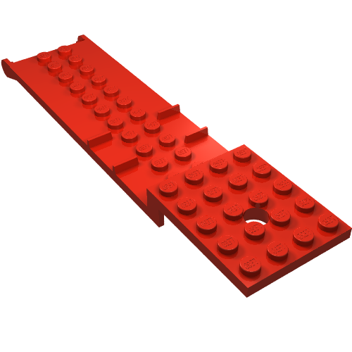 Vehicle Base, Trailer 4 × 16 × 1, Platform Red