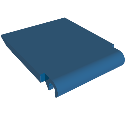 Trailer Base Ramp 4 × 16 × 1 Blau
