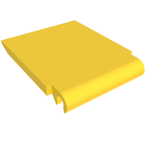 Trailer Base Ramp 4 × 16 × 1 Yellow