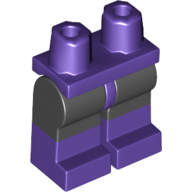 Hips with Black Legs and Dark Purple Boots Pattern Dark Purple