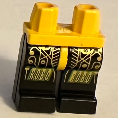Hips and Black Legs with Space RoboForce Gold Circuitry Print Gelb