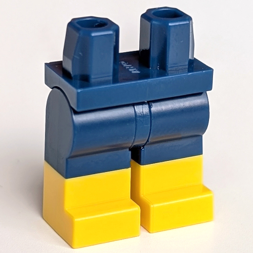 Hips with Dark Blue Legs and Yellow Boots Pattern Dunkelblau