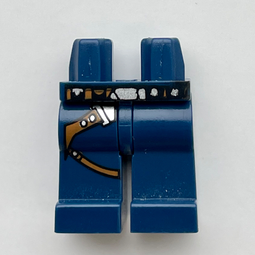 Hips and Dark Blue Legs with Gunbelt Print Dark Blue