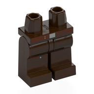 Hips and Dark Brown Legs with Reddish Brown Belt, Silver Buckle, Straps print Dark Brown