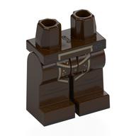 Hips and Dark Brown Legs with Tan Loincloth (Pouch) Print Dunkelbraun