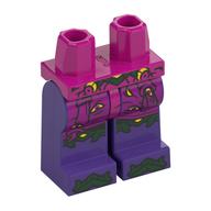 Hips and Dark Purple Legs with Magenta Robes, Dark Green Trim, Toes, Yellow Eyes print Magenta