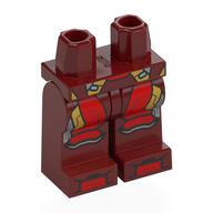 Hips and Dark Red Legs with Iron Man Mark 46 Suit print Dunkelrot