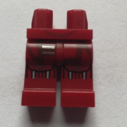 Hips and Dark Red Legs with TC-4 Droid Print Dunkelrot