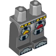 Hips and Dark Bluish Gray Legs with Red Trident Atlantis Logo with Pressure Gauge Print Light Bluish Gray