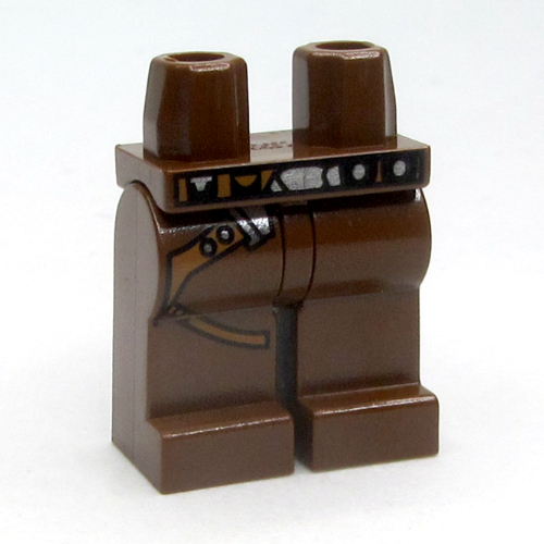 Hips and Brown Legs with Gunbelt Print Brown