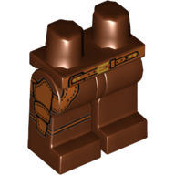 Hips and Reddish Brown Legs with Medium Nougat Belt and Holster Print Reddish Brown